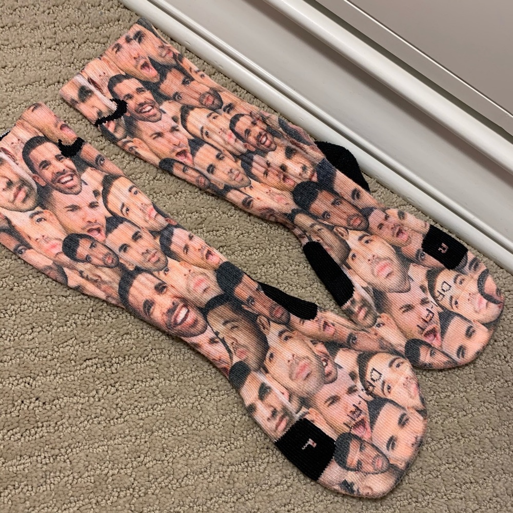 🚨RARE🚨 NIKE DRI-FIT Drake Socks ONE-OF-A-KIND🚨